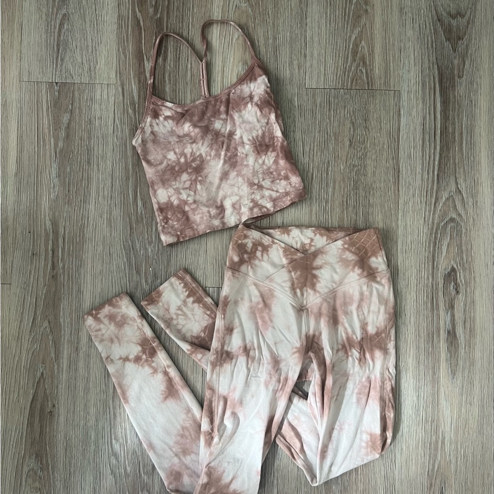 victoria’s secret pink tie dye set